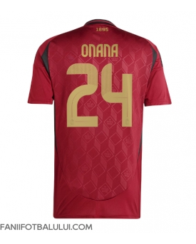 Belgia Amadou Onana #24 Tricou Fotbal Replică European 2024 Barbati Acasa